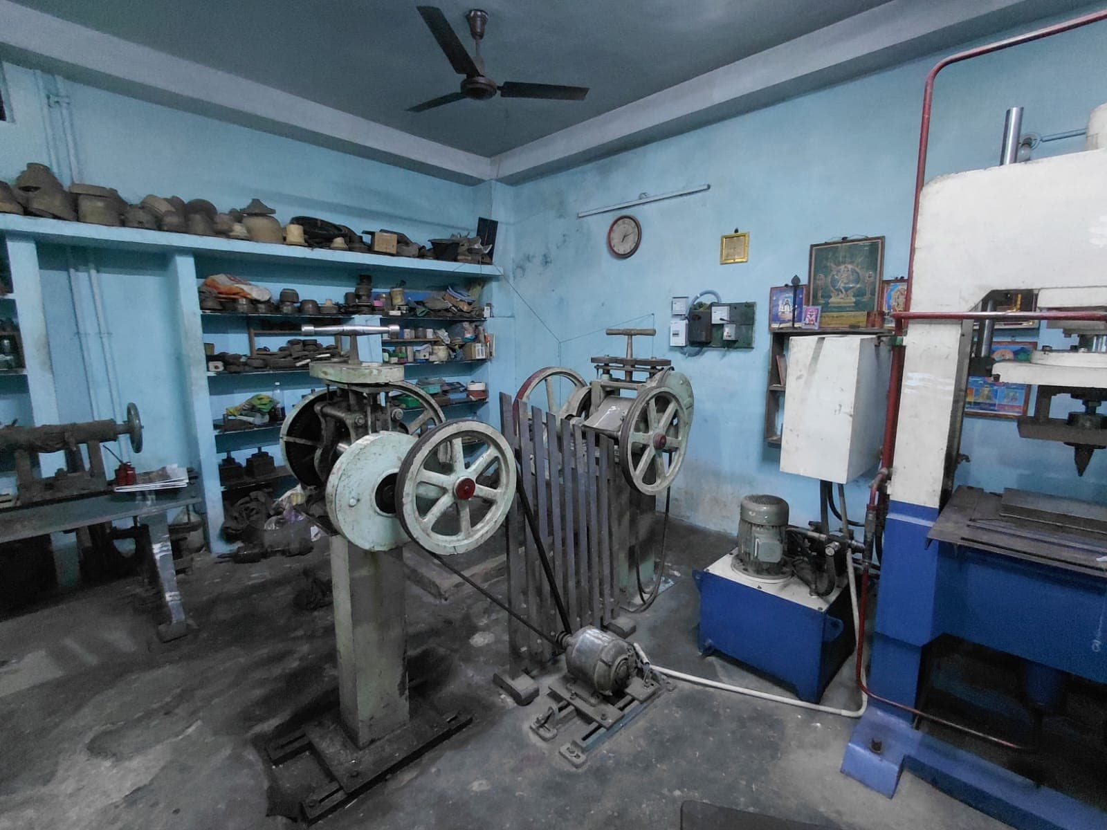 Inside A.R.G Silvers manufacturing workshop in Kumbakonam