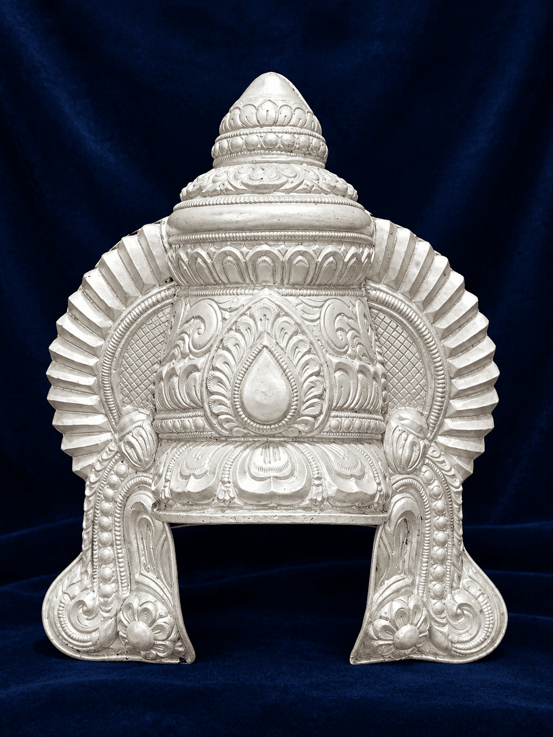 Traditional handcrafted silver crown and articles
